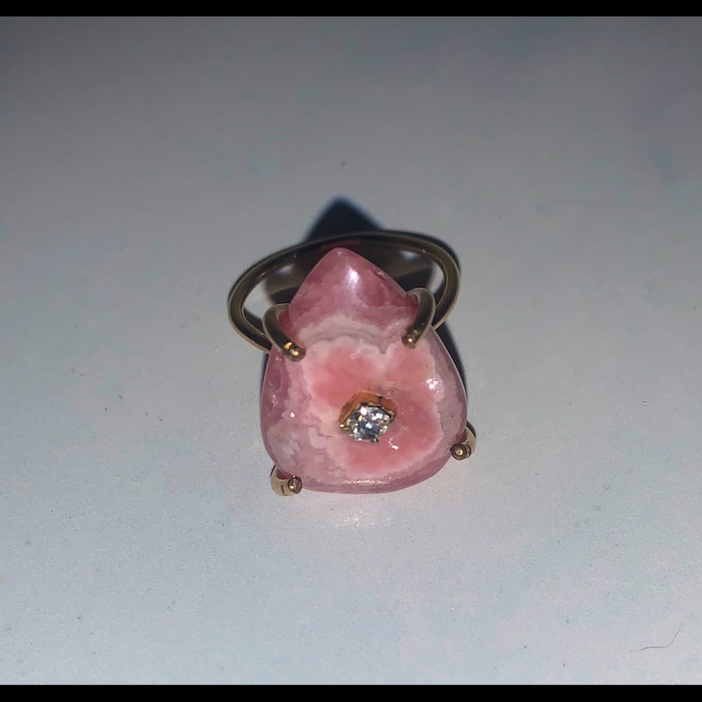 Rhodochrosite 14kt Gold Filled Ring, size 6